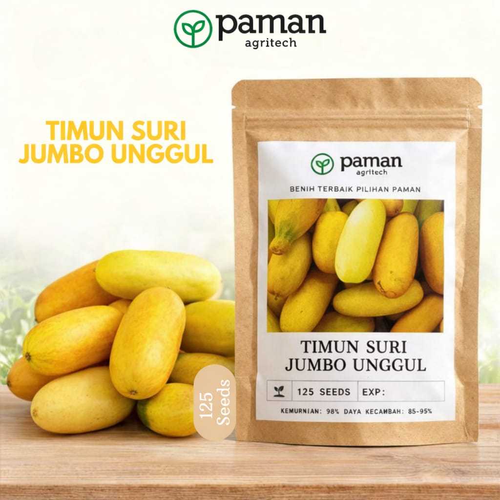 Paman Agritech - Benih/Biji Timun Suri Jumbo Unggul Timun Kuning Benih Sayur Buah Kualitas TOP Tingg