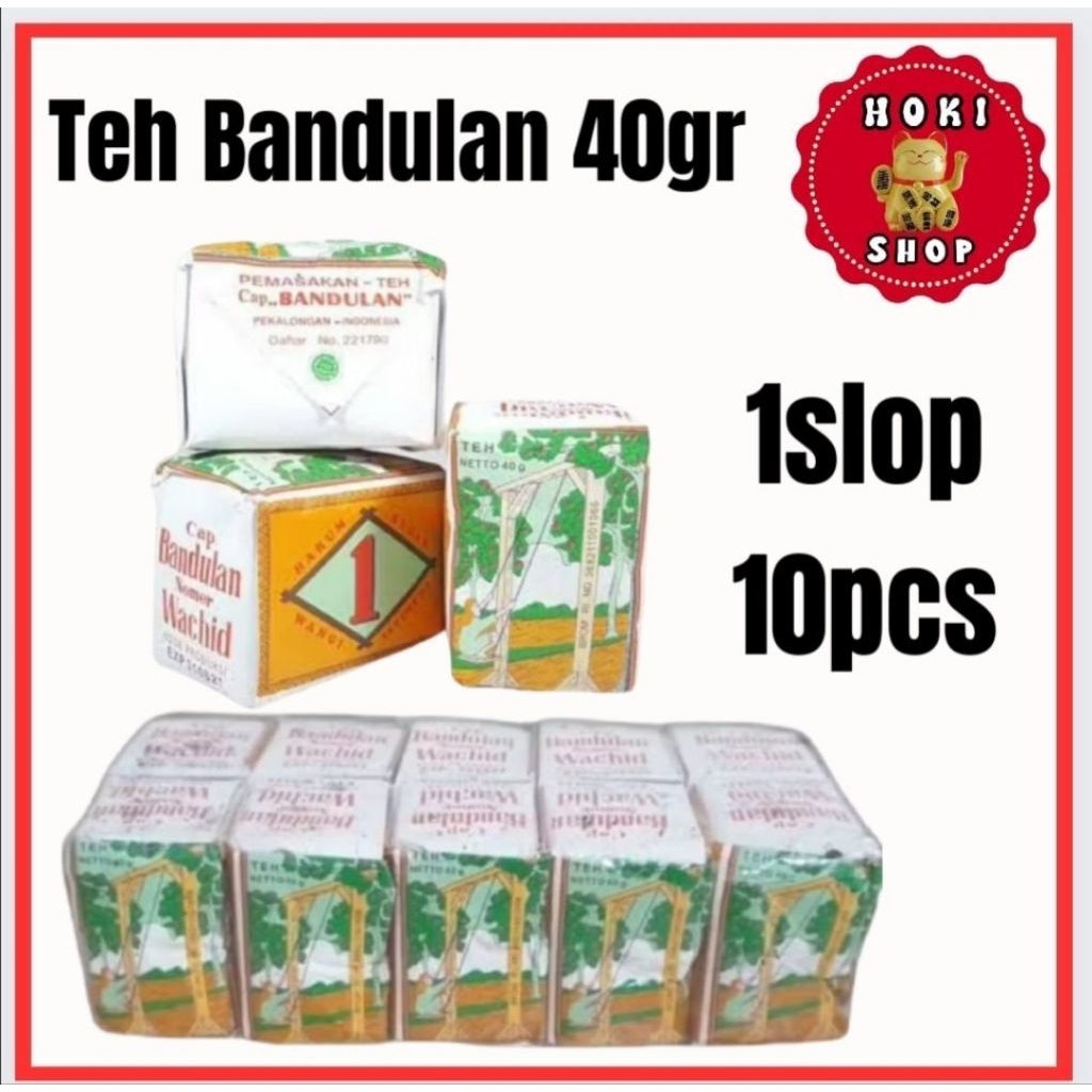 Teh Cap Bandulan 1slop 10pcs @40gr / Teh Bandulan Tubruk / Teh Seduh / Teh Tubruk