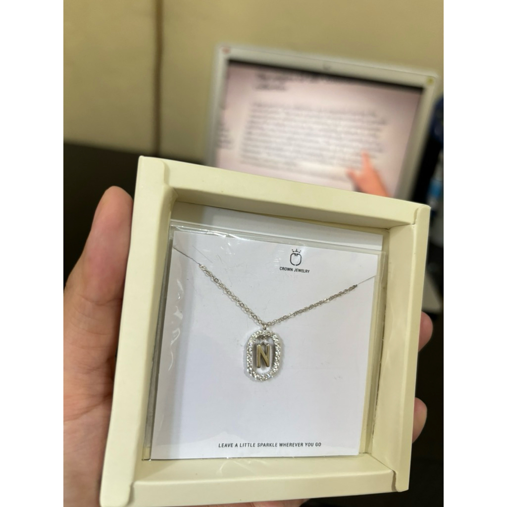 Kalung Inisial N PD Paola inspired