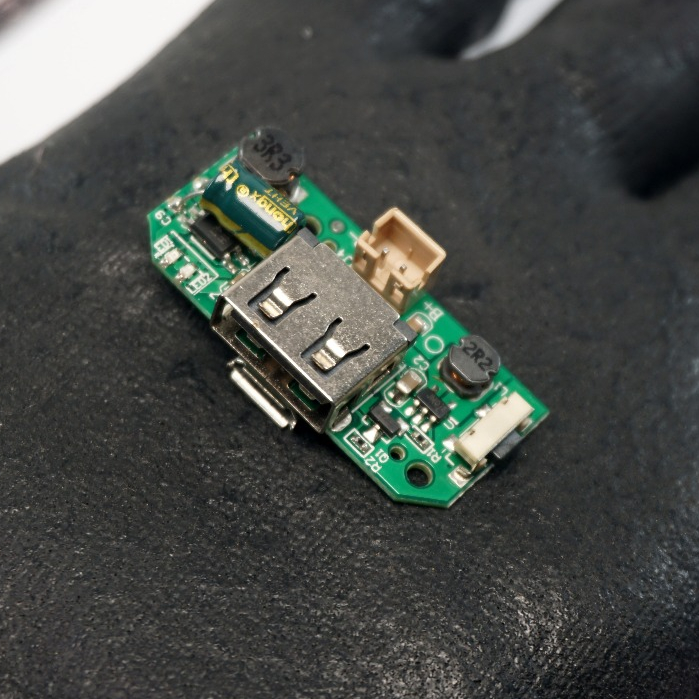 mini Power bank PWM Dimmer Kipas LED 3.7V Step up 5V 7V 9V Micro Usb