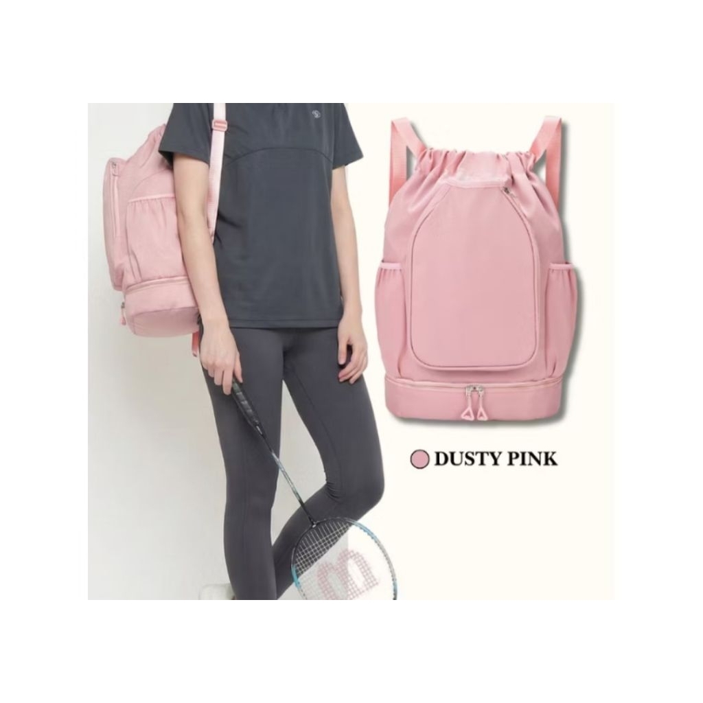 tas olahraga preloved pribadi warna PINK