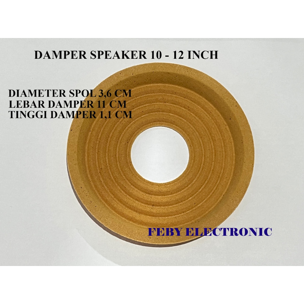 DEMPER SPEAKER 12" MEMBRAN 12 INCH TINGGI LOBANG 36MM DAMPER tinggi 1,1 cm