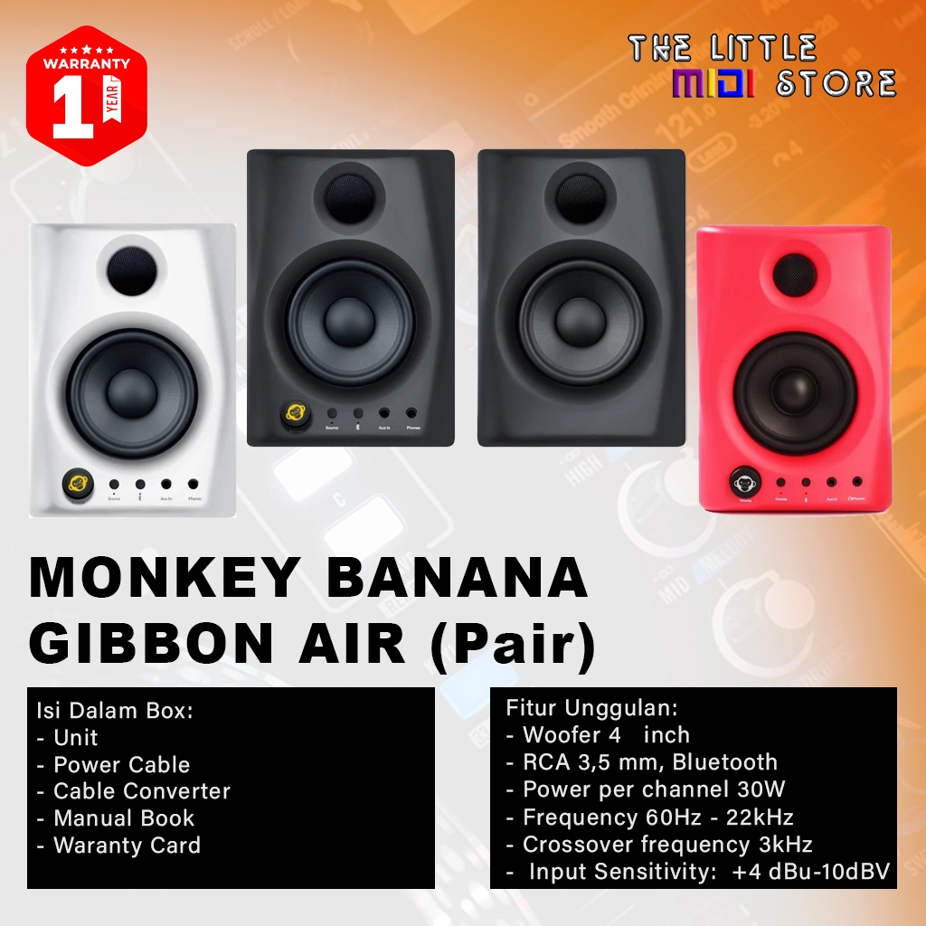 Monkey Banana Gibbon Air V2 | Speaker 4 inch speaker aktif flat