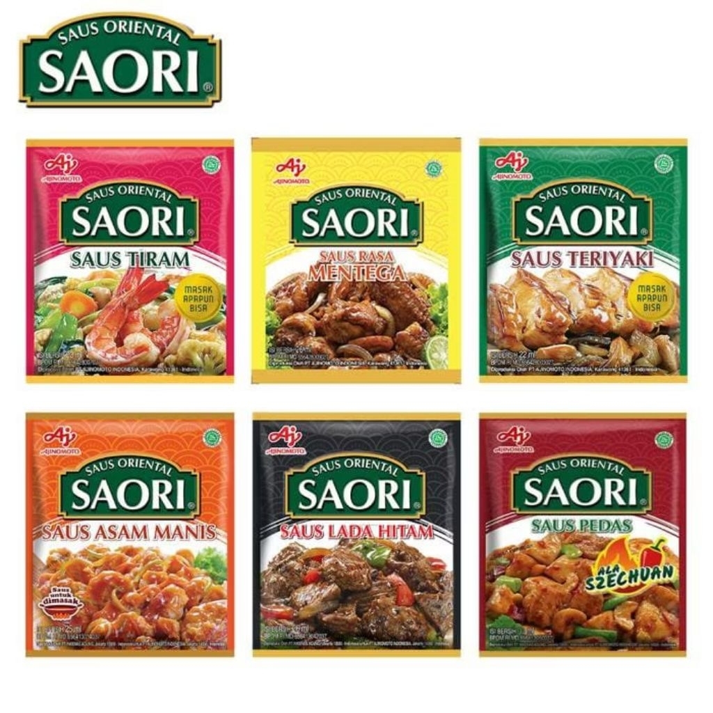 Saori Saus Tiram Mentega Teriyaki Bulgogi Lada Hitam Eceran