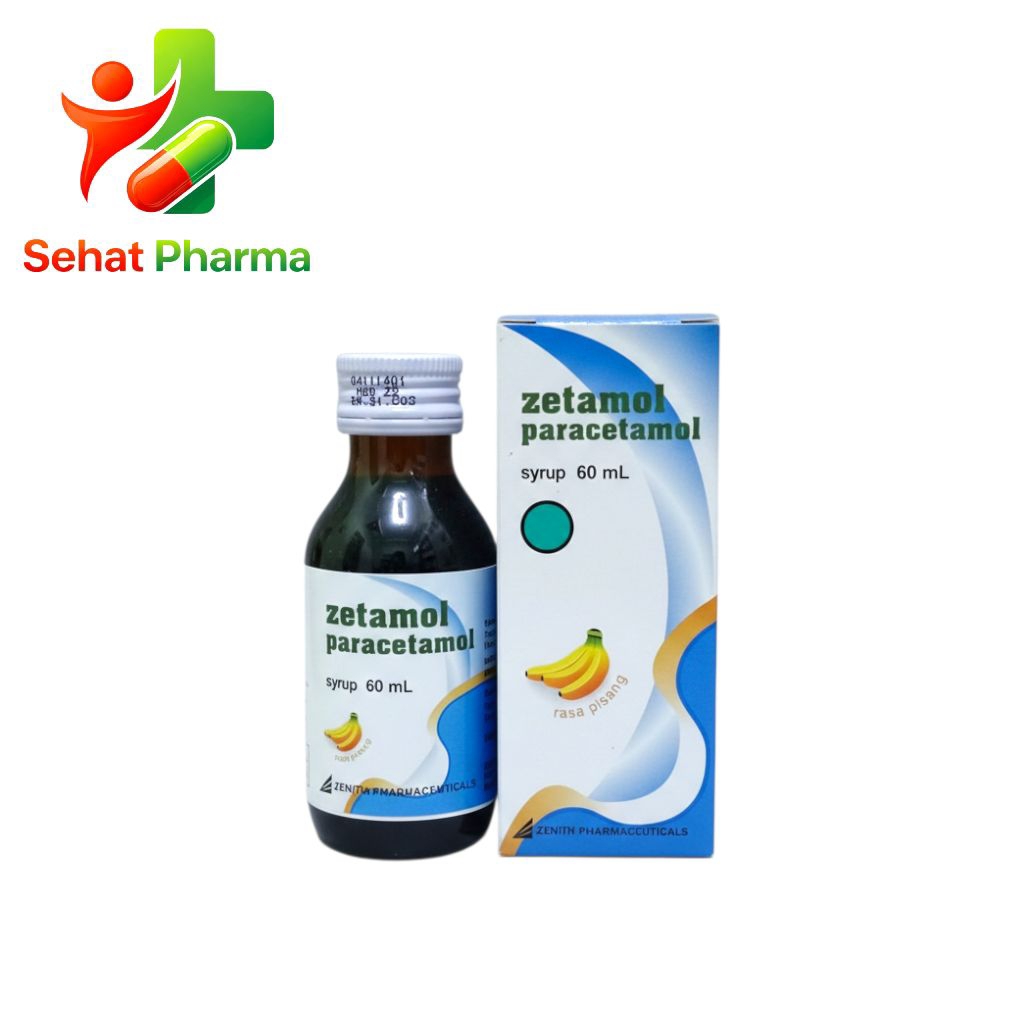 Zetamol Syrup Paracetamol Menurunkan demam Meredakan sakit kepala