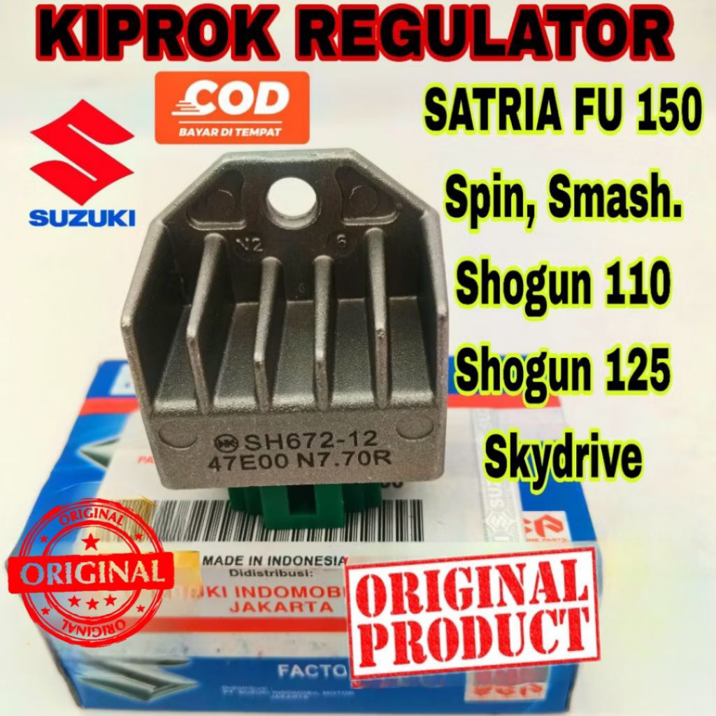 KIPROK REGULATOR original SUZUKI SMASH, SHOGUN 110, SHOGUN 125, SATRIA FU 150, SKYDRIVE, SPIN, kipro