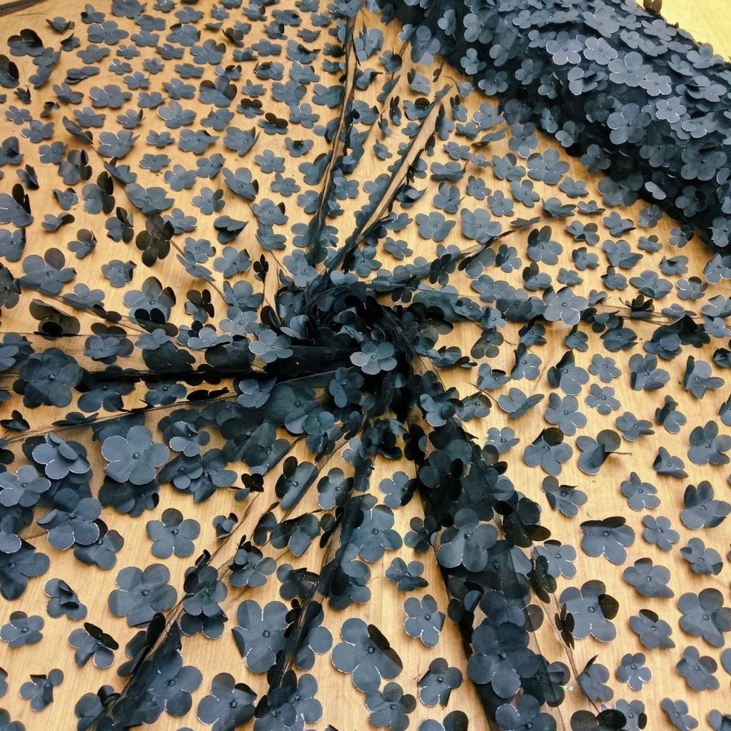 PROMO MURAH[COD] BAHAN KAIN TULLE KUPU-KUPU 3D PREMIUM/KAIN TULLE KUPU-KUPU 3D TERBARU HIGH QUALITY