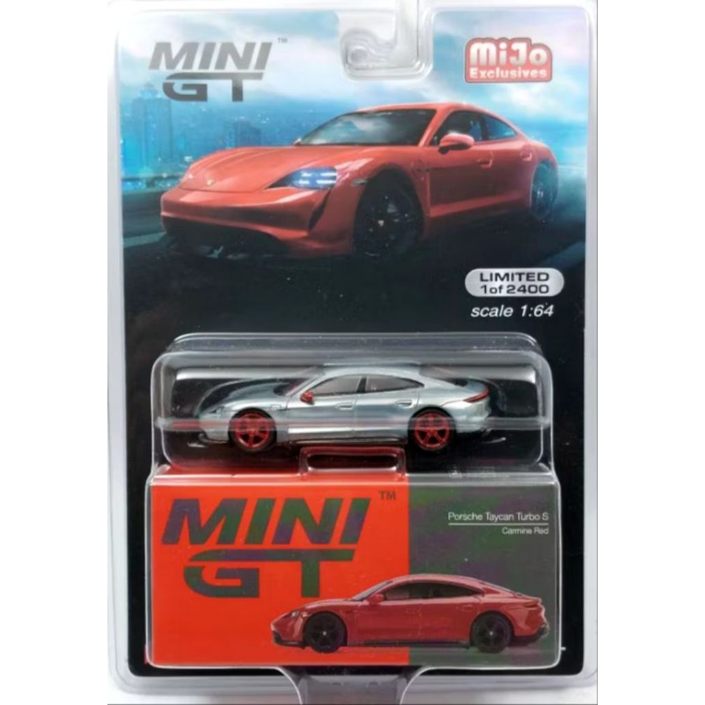 Mini GT Porsche Taycan CHASE CAR limited edition blister Segel