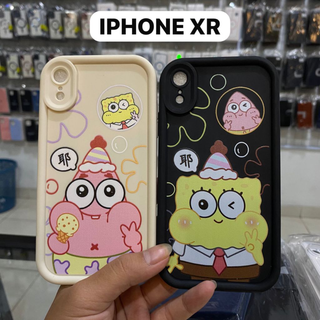 CASING SILIKON MOTIF SPONGEBOB PATRICK IPHONE XR