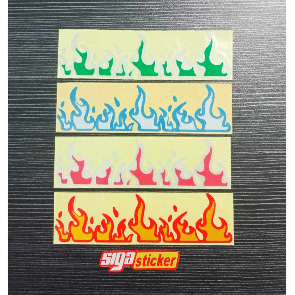 STIKER CUTTING API STICKER MOTIF API STIKER MOTOR, MOBIL, HELM