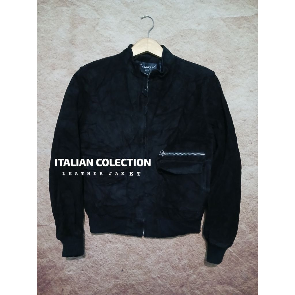 Jaket leather 100% kulit asli model boxy recomend bekas murah