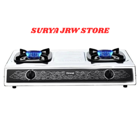 Rinnai Kompor Gas Rinnai 2 Tungku Stainless Motif Batik RI 522SS