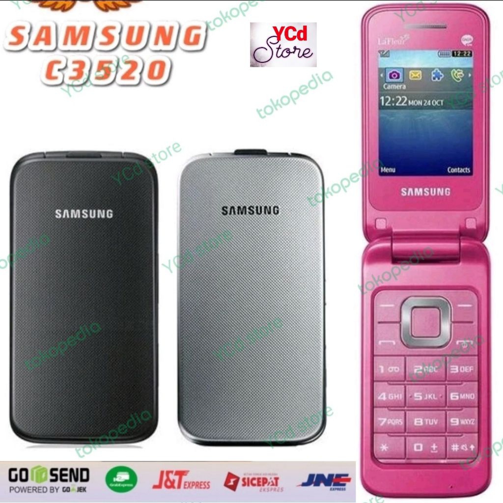 Hp Samsung C3520 New flip phone lipat camera