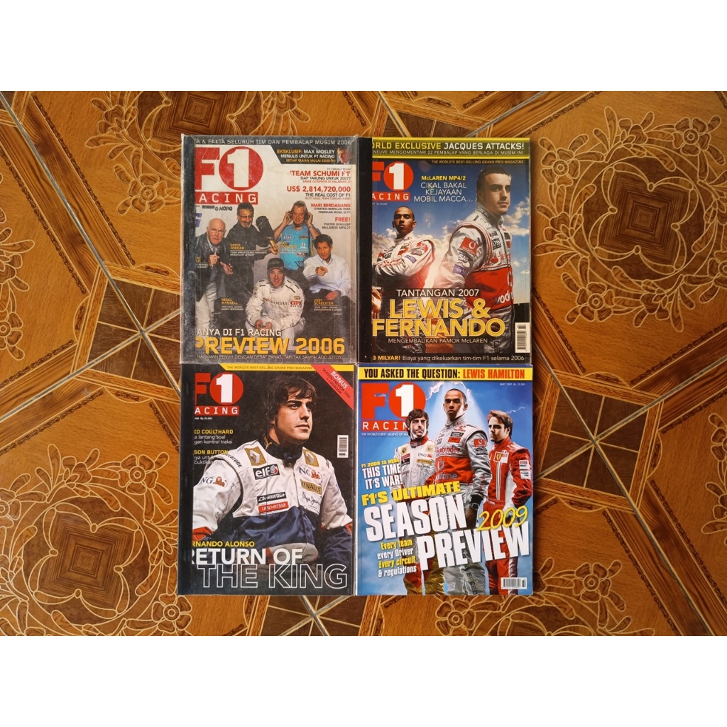 Majalah F1 Racing Formula 1 Maret 2006 2007 2008 2009 Edisi Khusus Season Preview