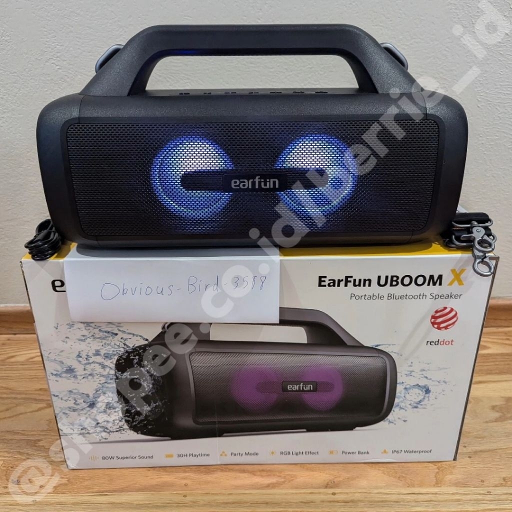 EarFun UBOOM X - Black MULUS 100% Fullset
