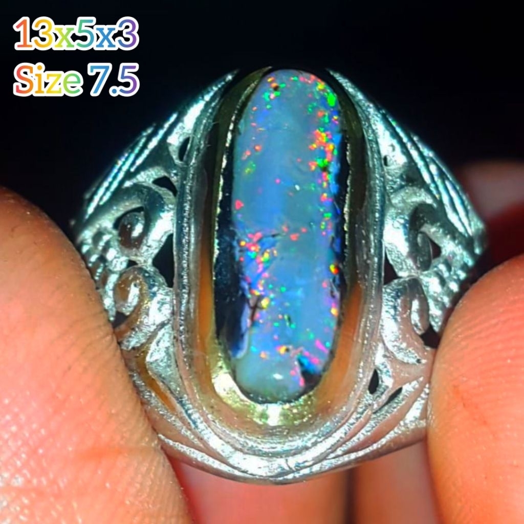 Cincin Batu Kalimaya Milky Banten Natural Jarong Biyang