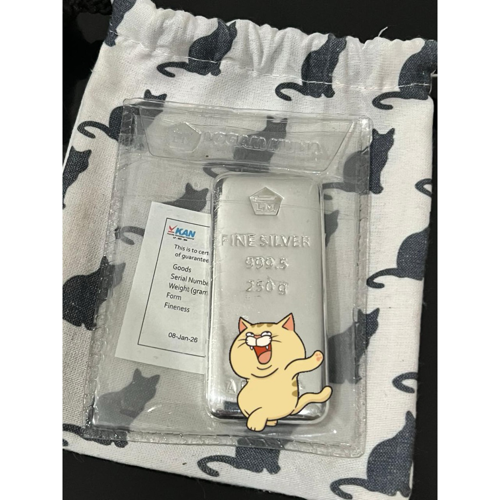 Antam silver/perak 250gram