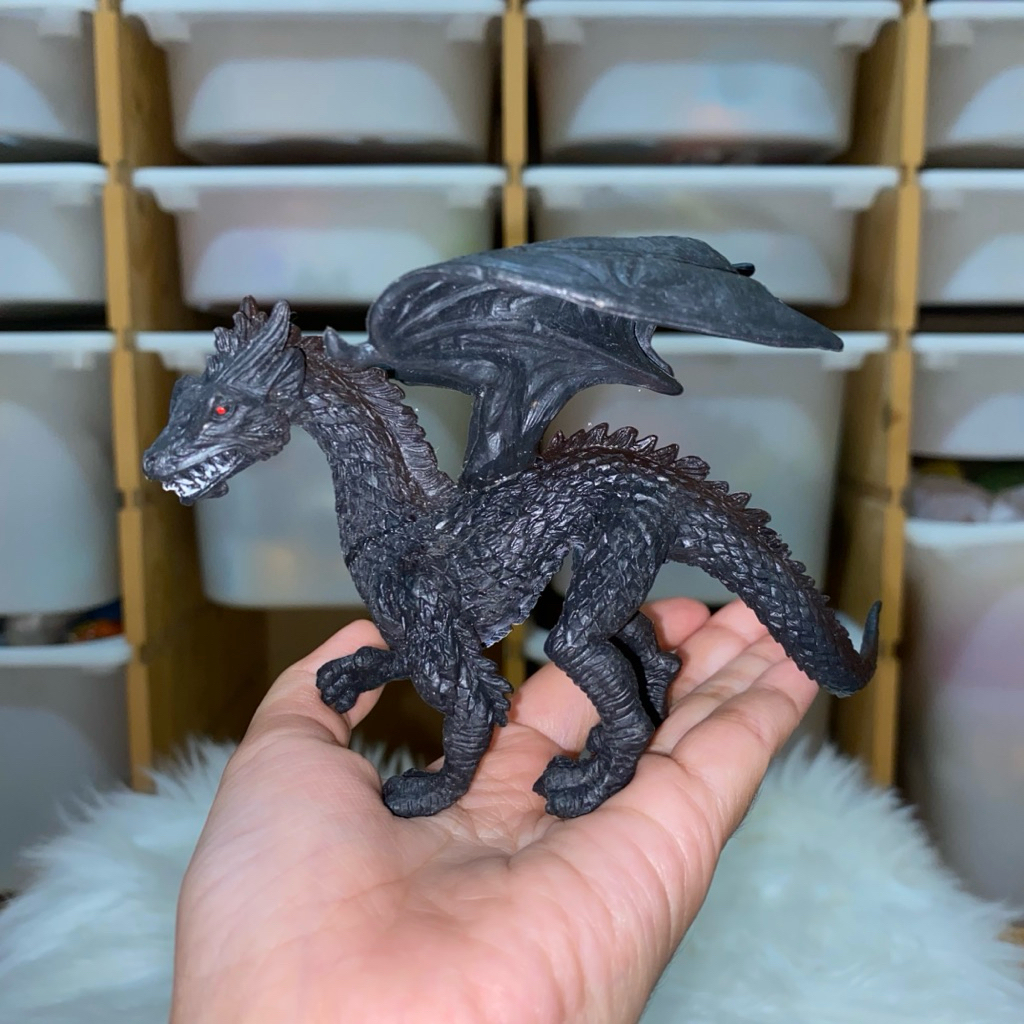 Safari Medieval Fantasy Black Forest Dragon Figure