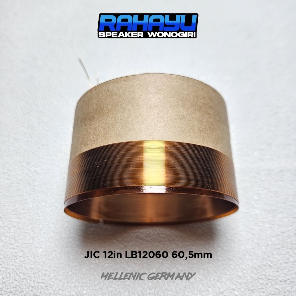 Spool Speaker JIC 12in LB12060 lilitan luar dalam / Spul Spool Voice Coil 60,5 mm (spol balap)