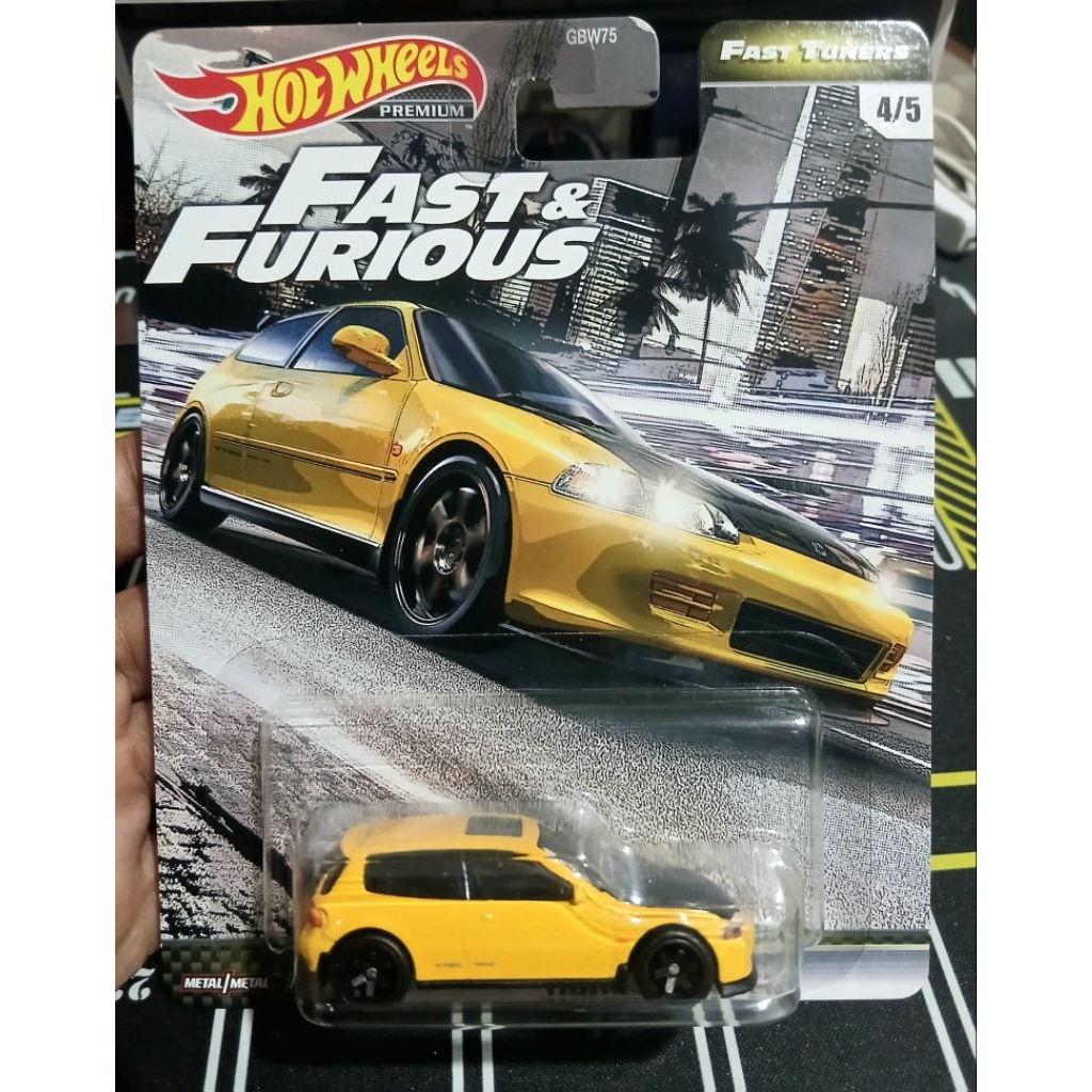 Hot Wheels Premium Honda Civic EG Fast & Furious