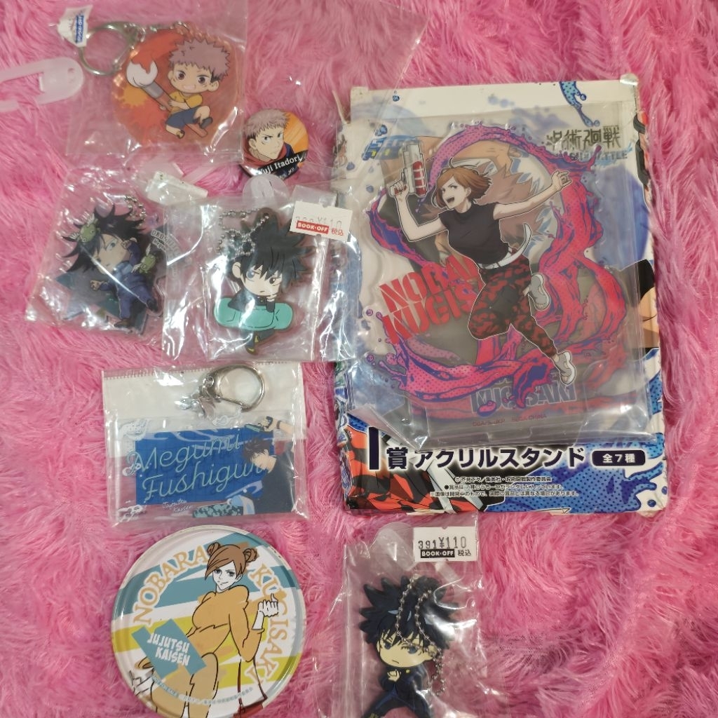 jjk jujutsu kaisen kugasaki nobara fushiguro megumi yuuji itadori keychain gantungan kunci acrylic a