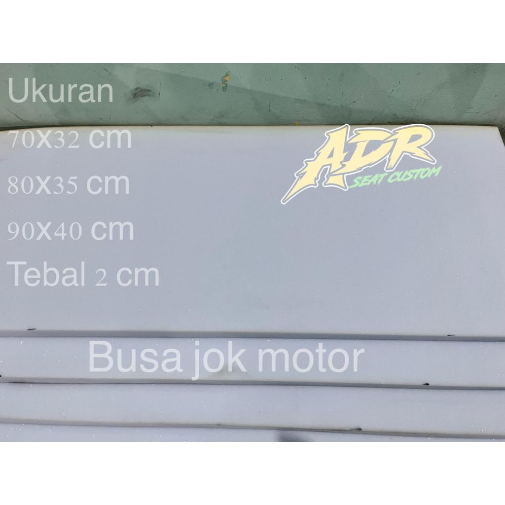 BUSA SHL LEMBARAN JOK MOTOR KUALITAS PREMIUM DENSITY 55 TEBAL 2 CM BIRU