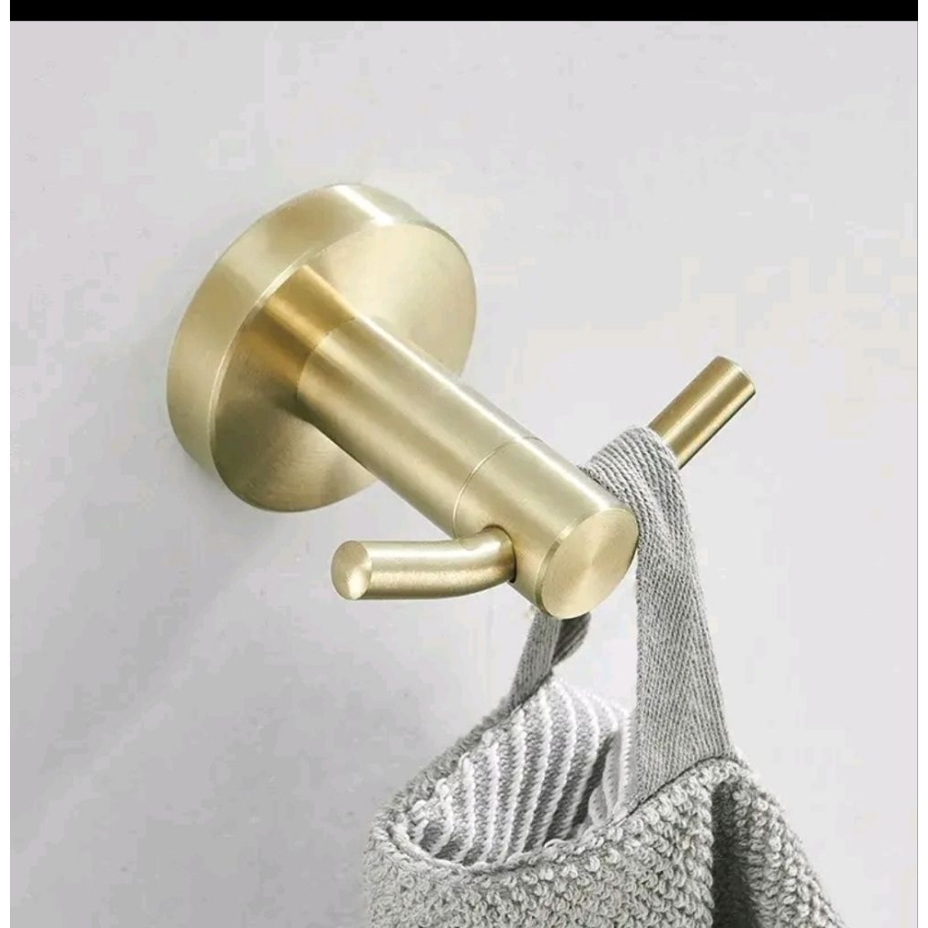 Double hook gold / gantungan baju warna emas