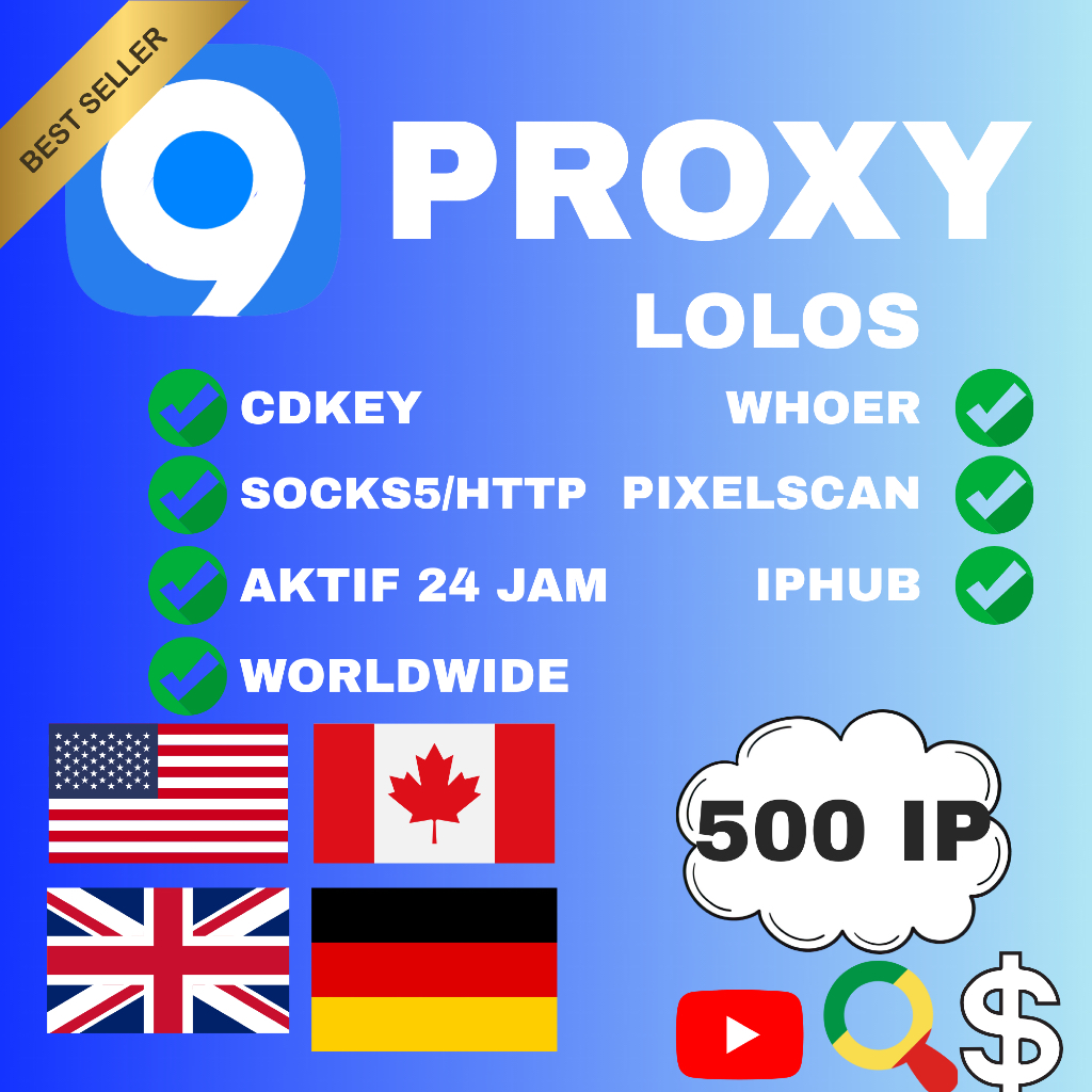 Residental Proxy 9Proxy 500IP CDKey