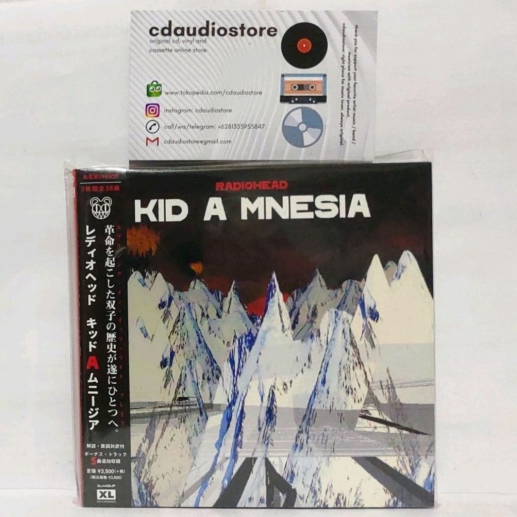 CD RADIOHEAD - KID A MNESIA 3XUHQCD JAPAN BONUS 5 TRACKS