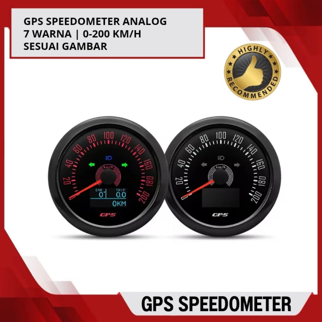 Gps Speedometer Mobil Motor 7 Warna Analog | Gps Speedometer Mobil | Gps Speedometer Analog | Speedo