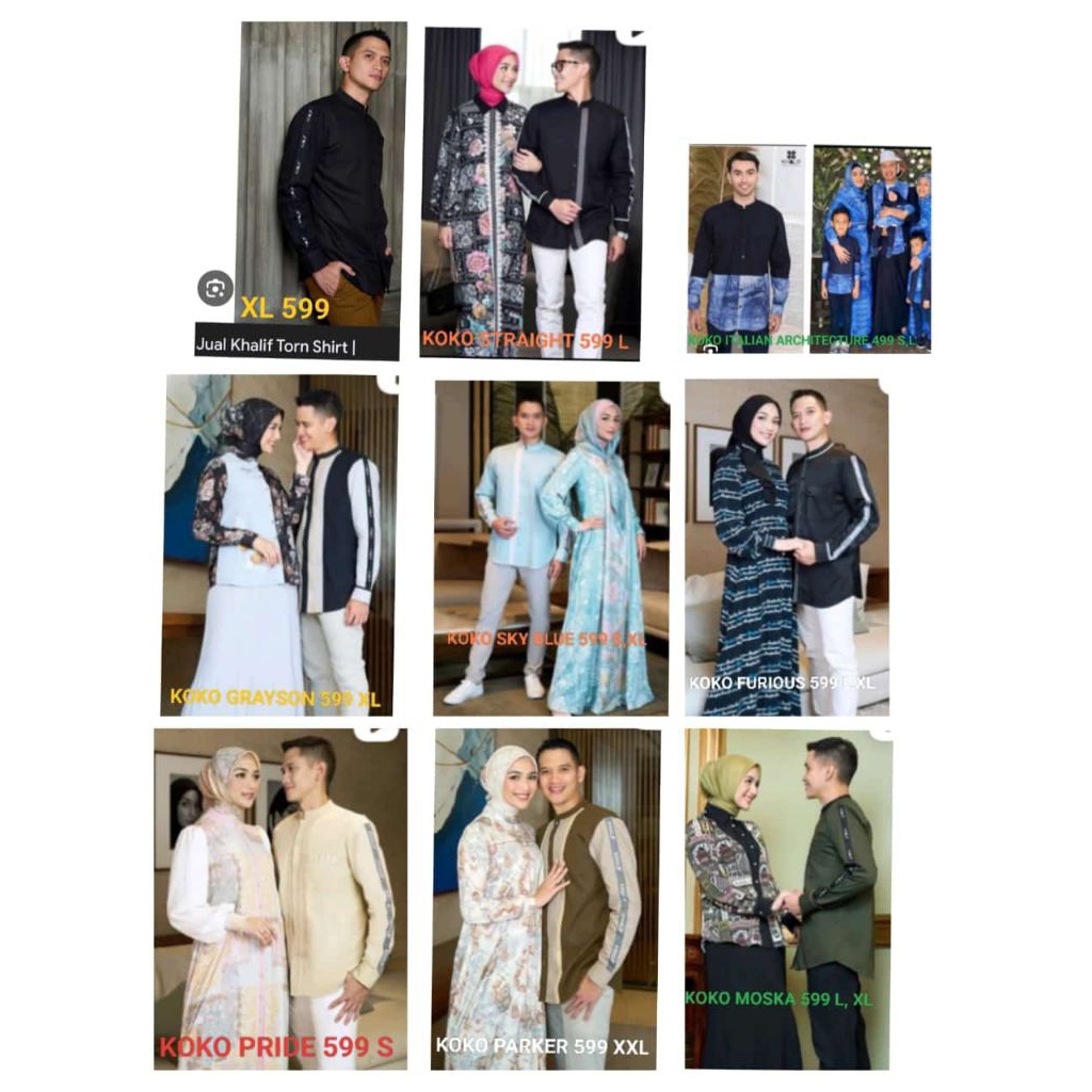 Khalif KOKO IVAN GUNAWAN FASHION ORIGINAL ITALIAN ARCHIVES LONG SLEEVE, ADA WINSTON,CORDOBA,MEHRIZ,I
