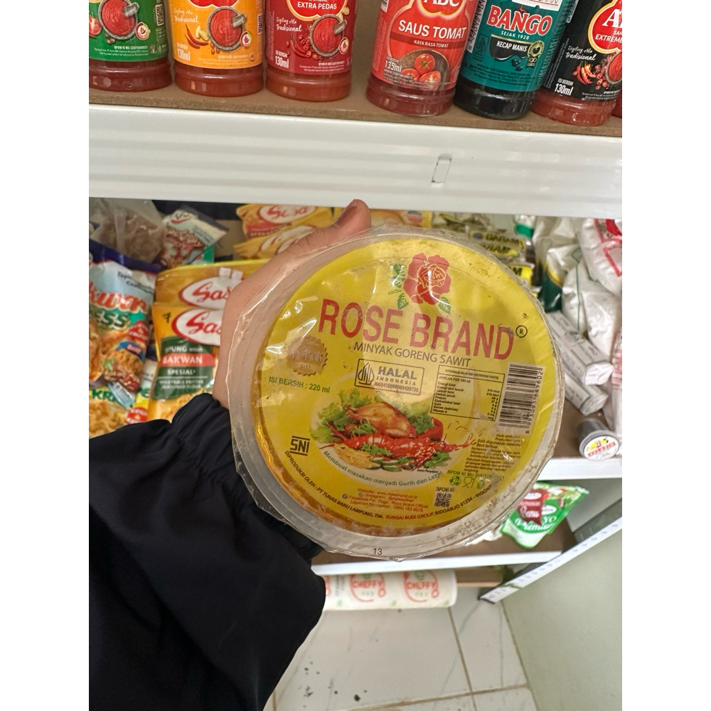 minyak rosebrand gelas /minyak gelas merk rosebrand