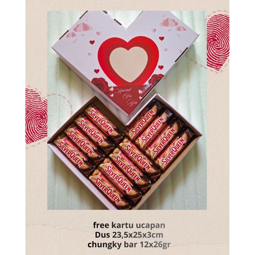 Hampers coklat silverqueen/hampers ultah/hampers valentine/hampers wisuda