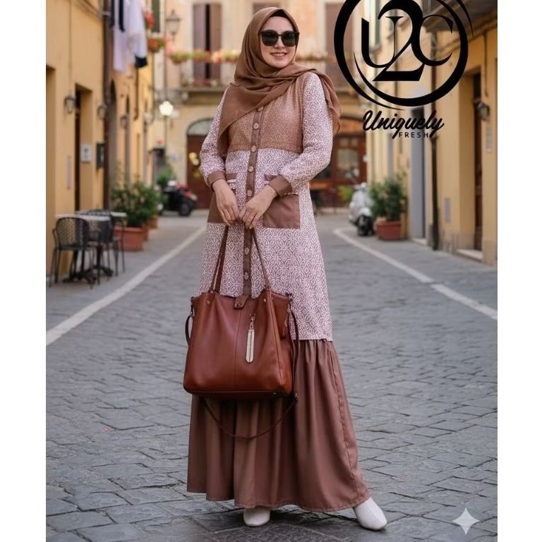 gamis batik listya hemas tyas Premium Dress by U2C