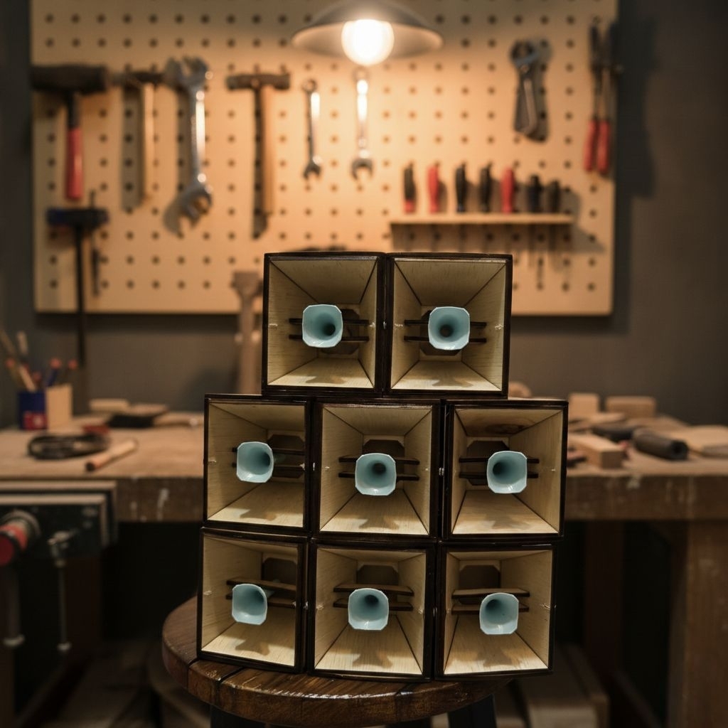 Rangka box middle tasso + speaker 2 inchi + speaker bas 2 inchi inch inc