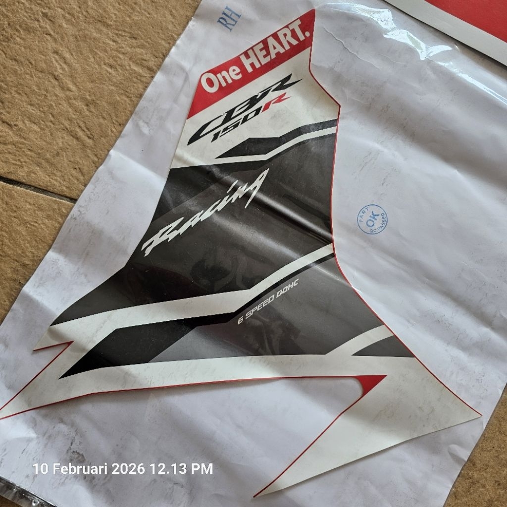 stripe body type 1 Honda CBR 150R 2021. 86643-K45-A70ZA
