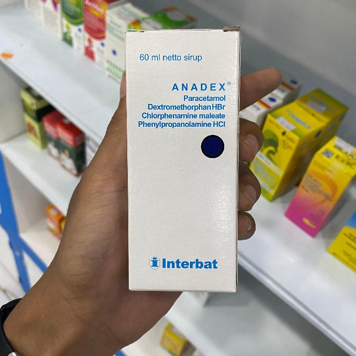 ANADEX Sirup 60 ml Obat Flu Batuk Demam Anak & Dewasa Paracetamol Interbat