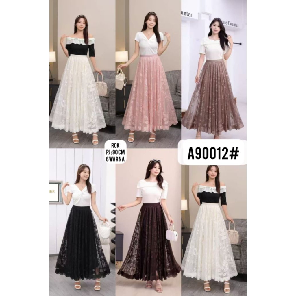 Rok tutu motif/ kupu2/borkat