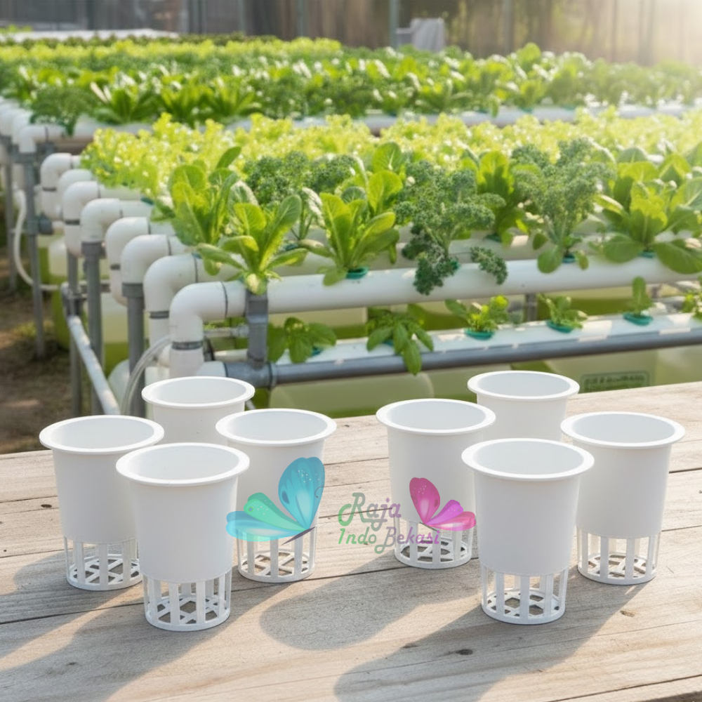Netpot 7cm Tinggi Putih Diameter 5cm Tebal - Netpot 7 Cm Hidroponik Grosir Murah