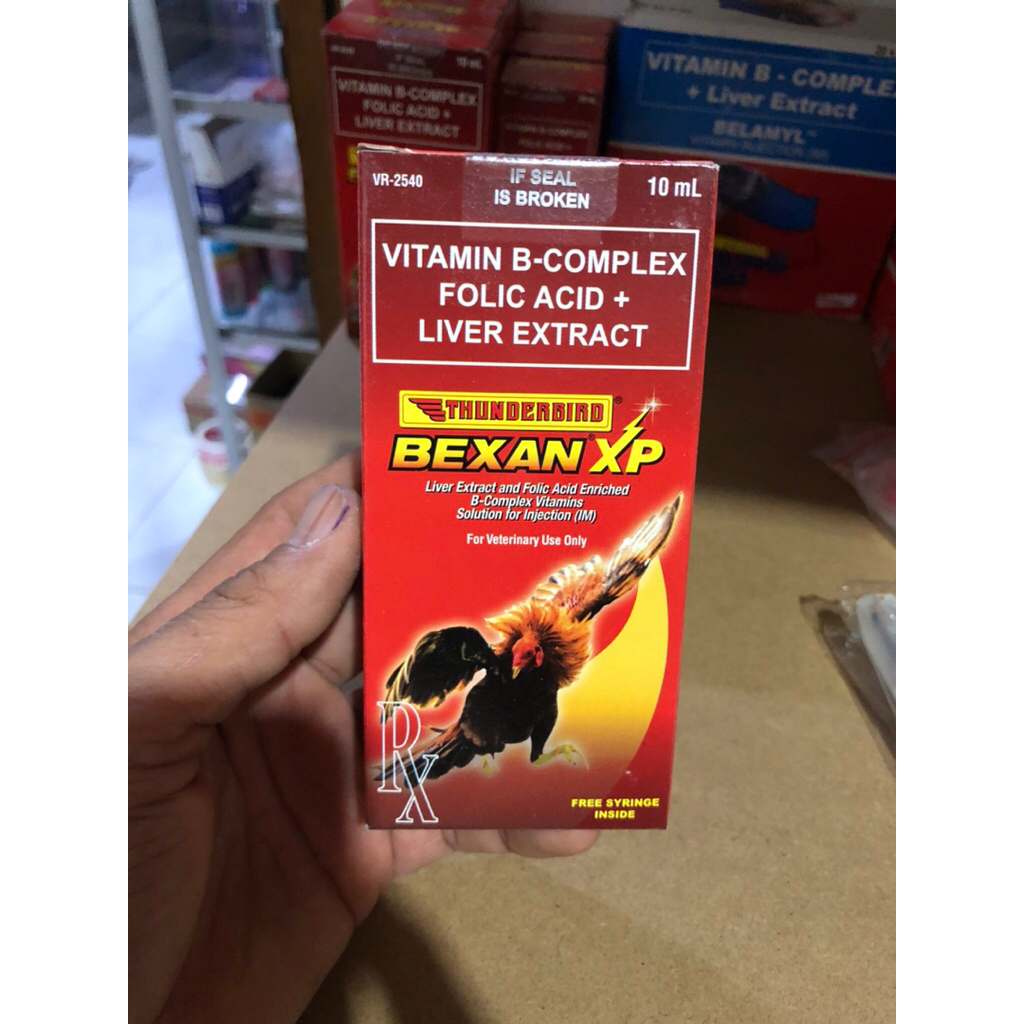 Bexan XP kemasan 10ml, multivitamin doping ayam aduan suntik. kemasan asli 100% original Import