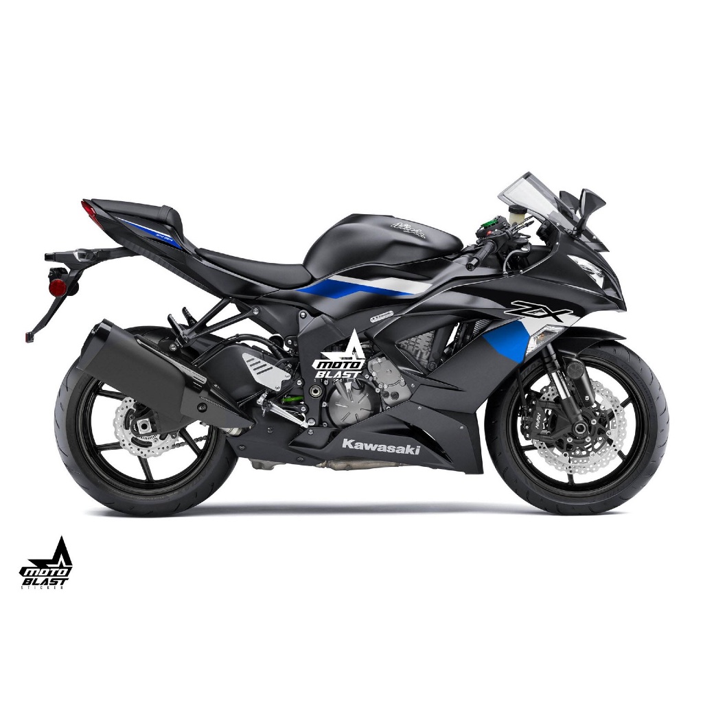 Decal Stiker Non Full/Full Body ZX636 2012 Black KRT 2026 Motoblast