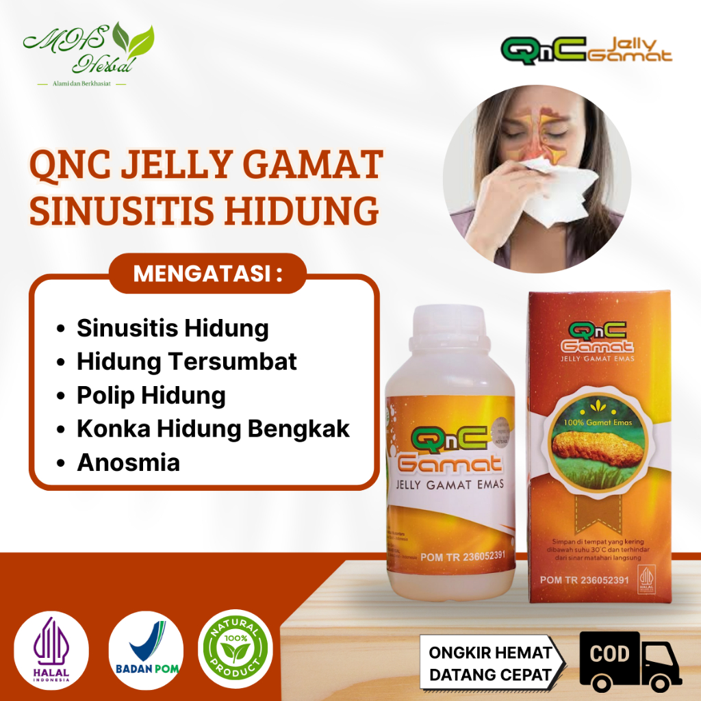 Obat Sinusitis, Hidung Tersumbat, Polip Hidung, Benjolan Di Dalam Hidung, Konka Hidung Bengkak, Anos