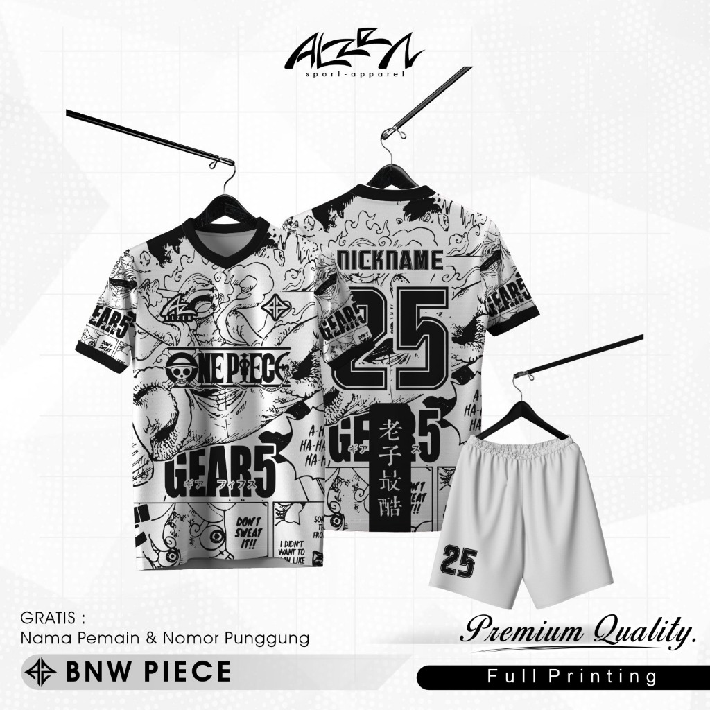 ALZENSTORE Jersey Futsal Motif TSUBASA Full Printing DRY-FIT MILANO Anak Dewasa