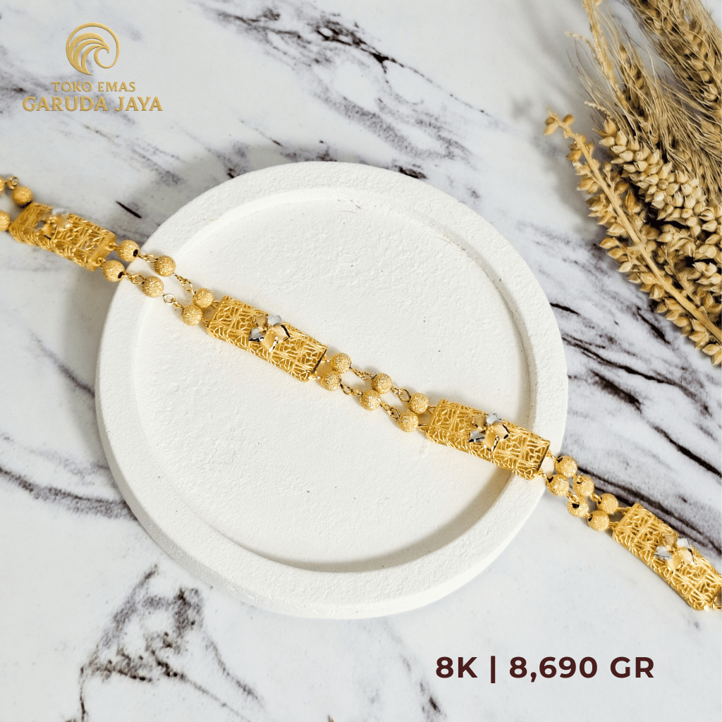 GELANG ELZORA 8K | GELANG EMAS 8K | GELANG 8 GR