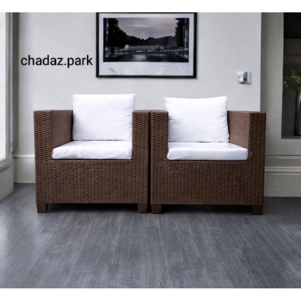 Kursi single minimalis rotan sintetis