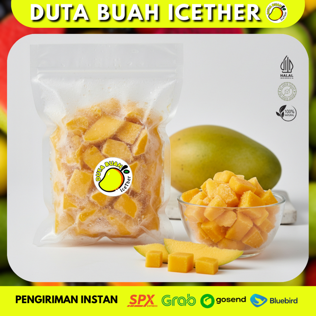 Mangga Harum Manis Frozen Fruit – Buah Beku Segar Siap Konsumsi | Duta Buah Icether Bandung