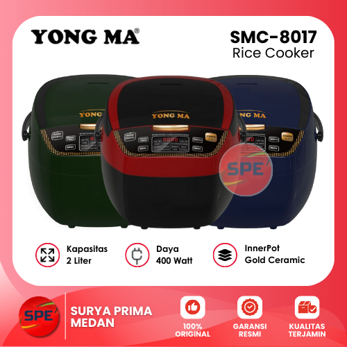 RICE COOKER DIGITAL / MAGIC COM DIGITAL YONG MA KAPASITAS 2 LITER SMC 8017 / SMC8017 GARANSI RESMI (