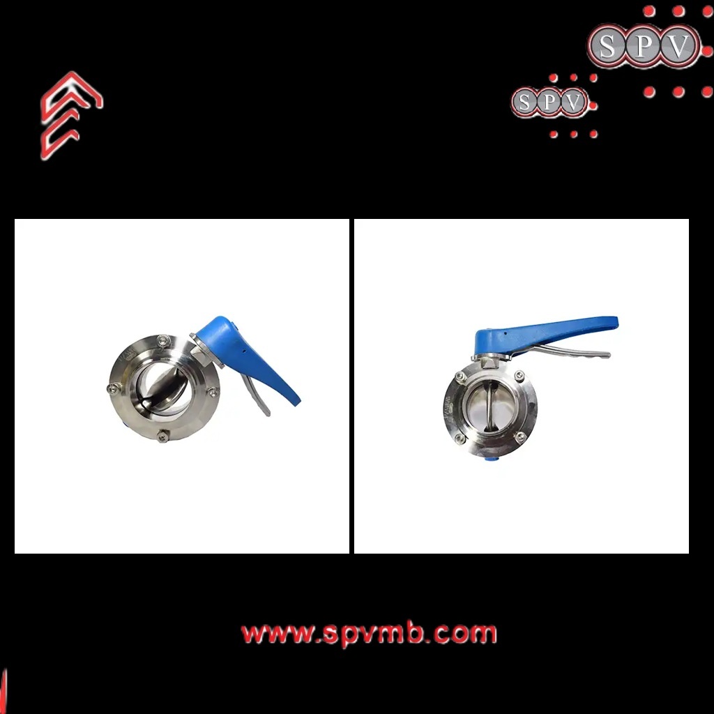 BUTTERFLY VALVE SANITARY. PE PE SS 304 # 3" NEW ABS  SPV _ TIA
