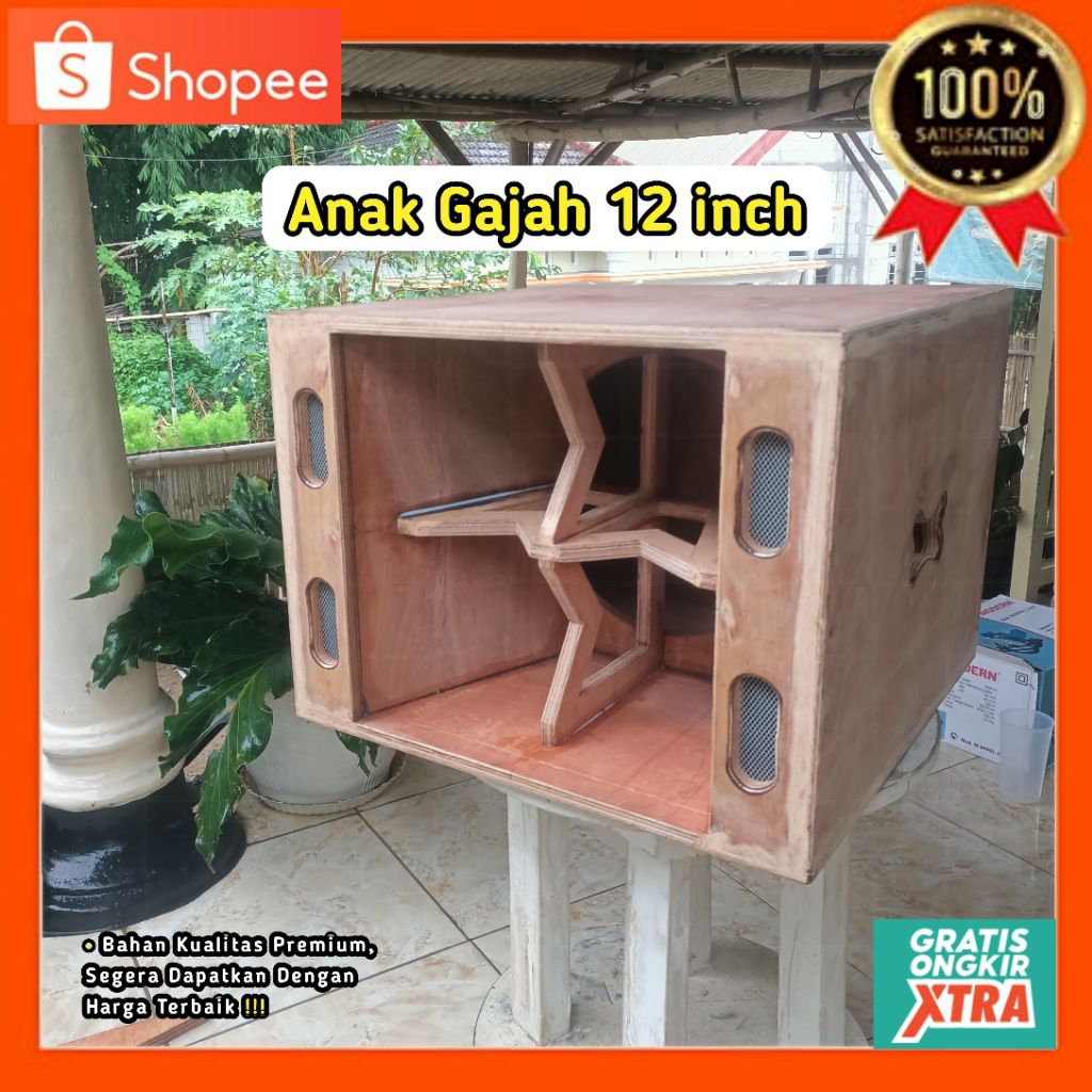 Box Anak Gajah 12 inch ( bahan 15ml super )