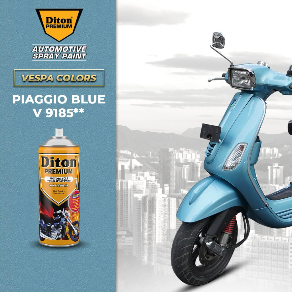 Pilox Diton Premium Piaggio Blue** | Cat Semprot Body Motor&Velg Motor